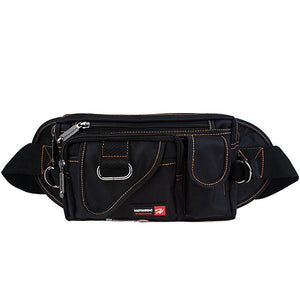 Casual Canvas Messenger Bags Waist Packs Men Portable Vintage Waist Bags