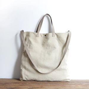 Casual Canvas Tote Bag Women Leisure Fabric Messenger Bag Female Portable