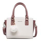 Vintage PU Leather Crossbody Handbag Women Top-Handle Shoulder Bag
