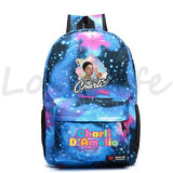Charli Damelio Canvas Backpack Children Bookbag Teen Girls School Bag