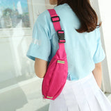 Colorful Waist Pack Green Leaves Style Fanny Pack