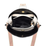 Contrast-Colored Hand Bucket Bag Women's Shoulder Messenger Bag