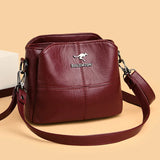 Small PU Leather Crossbody Shoulder Bag for Women with Tote Handbag