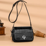 Luxury Crocodile Pattern Leather Women Handbag Soft Cow Leather Ladies Shoulder