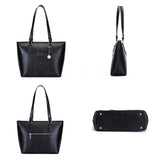 Vintage Crocodile Pattern Leather Handbag Large Tote Sac