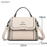 Crocodile Pattern Leather Women Handbags - Shoulder Bag Messenger Bag Tote