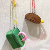Waterproof Nylon Square Tote Bag Cosmetic Bag