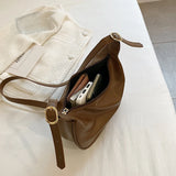 High Leather Crossbody Bag for Women Girls Casual Shoulder Hobos Bags