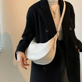 High Leather Crossbody Bag for Women Girls Casual Shoulder Hobos Bags