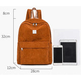 Soft Fabric Backpack for Women, Multifunctional Shoulder Bag for School Girls