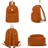 Soft Fabric Backpack for Women, Multifunctional Shoulder Bag for School Girls