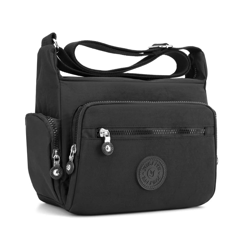 Durable Nylon Women Handbag Multi-pocket Shoulder Bag