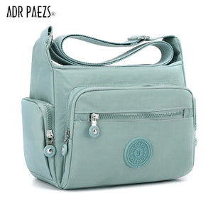 Durable Nylon Women Handbag Multi-pocket Shoulder Bag