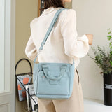 Durable Women Shoulder Bag Multi-pocket Messenger Bag Large Capacity Handbag