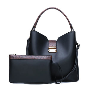 Stylish Crossbody Bag for Women PU Leather Shoulder Bucket Satchel