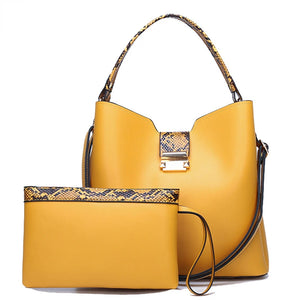Stylish Crossbody Bag for Women PU Leather Shoulder Bucket Satchel