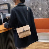 Women's Soft Leather Shoulder Bag Chain Strap Crossbody Bag