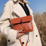 Women's Soft Leather Shoulder Bag Chain Strap Crossbody Bag