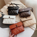 Women's Soft Leather Shoulder Bag Chain Strap Crossbody Bag