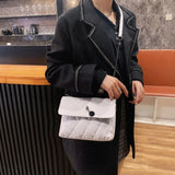 Women's Soft Leather Shoulder Bag Chain Strap Crossbody Bag
