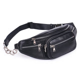 PU Chain Waist Bag Bananka Travel Leisure Fanny Pack Men And Women