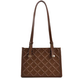 High Pu Shoulder Bag for Women High-End Lingge Handbag Casual
