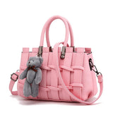 Versatile Handbag Ladies Woven Shoulder Messenger Bag