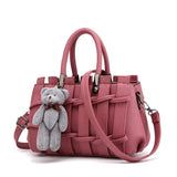Versatile Handbag Ladies Woven Shoulder Messenger Bag