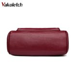 Soft Women Crossbody Bag Double Zipper Messenger Bag