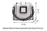 Retro Chains Crossbody Bag Small Bucket Purses