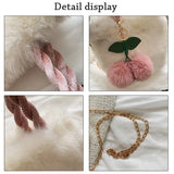 Soft Plush Furry Handbags for Women