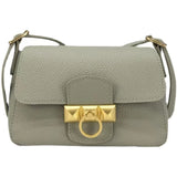 High Female Layer Cowhide Texture Shoulder Bag Purse Leather Small Square