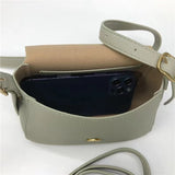 High Female Layer Cowhide Texture Shoulder Bag Purse Leather Small Square