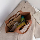 Women's PU Leather Top-handle Shopper Bag with Large Capacity