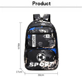 High Football Print Backpacks For Teens Boys Girls School Bags