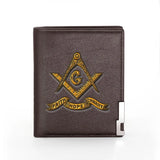 High Freemasonry Men Wallet Billfold Slim Credit Card/ID Holders Money Bag