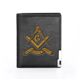 High Freemasonry Men Wallet Billfold Slim Credit Card/ID Holders Money Bag