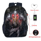 Fullmetal Alchemist USB Charging School Bag Casual Backpack