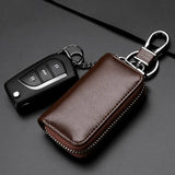 Leather Car Key Holders Organizer Smart Keychain for Men and Women