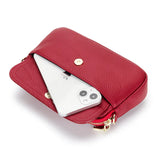 Leather Crossbody Bag Lightweight Phone Purse Wristlet Clutch Bag