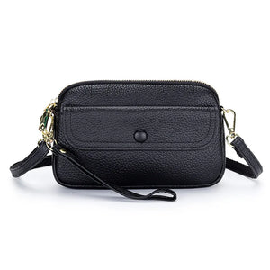 Leather Crossbody Bag Lightweight Phone Purse Wristlet Clutch Bag