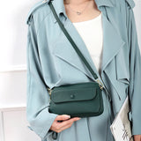 Leather Crossbody Bag Lightweight Phone Purse Wristlet Clutch Bag