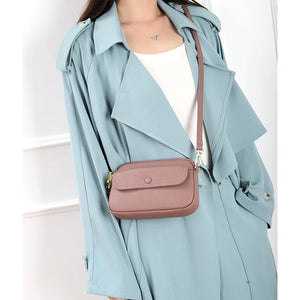 Leather Crossbody Bag Lightweight Phone Purse Wristlet Clutch Bag