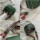 Leather Crossbody Shoulder Bag Double Zipper Cowhide Purse Tote Handbag