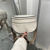 Leather Crossbody Shoulder Bag Double Zipper Cowhide Purse Tote Handbag