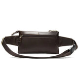 Leather Waist Pack Fanny Pack Men Phone Pouch Small Chest Messenger