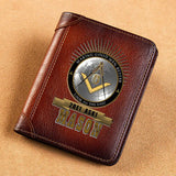 Mason Look To The East Leather Wallet Freemason 2Be1 Ask1