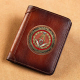 Masonic Master Mason Symbol Leather Wallet