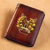Leather Wallet Roman Empire SPQR Symbol Print Standard Purse