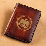 High Leather Wallet Roman Legion SPQR Symbol Printing Standard Purse